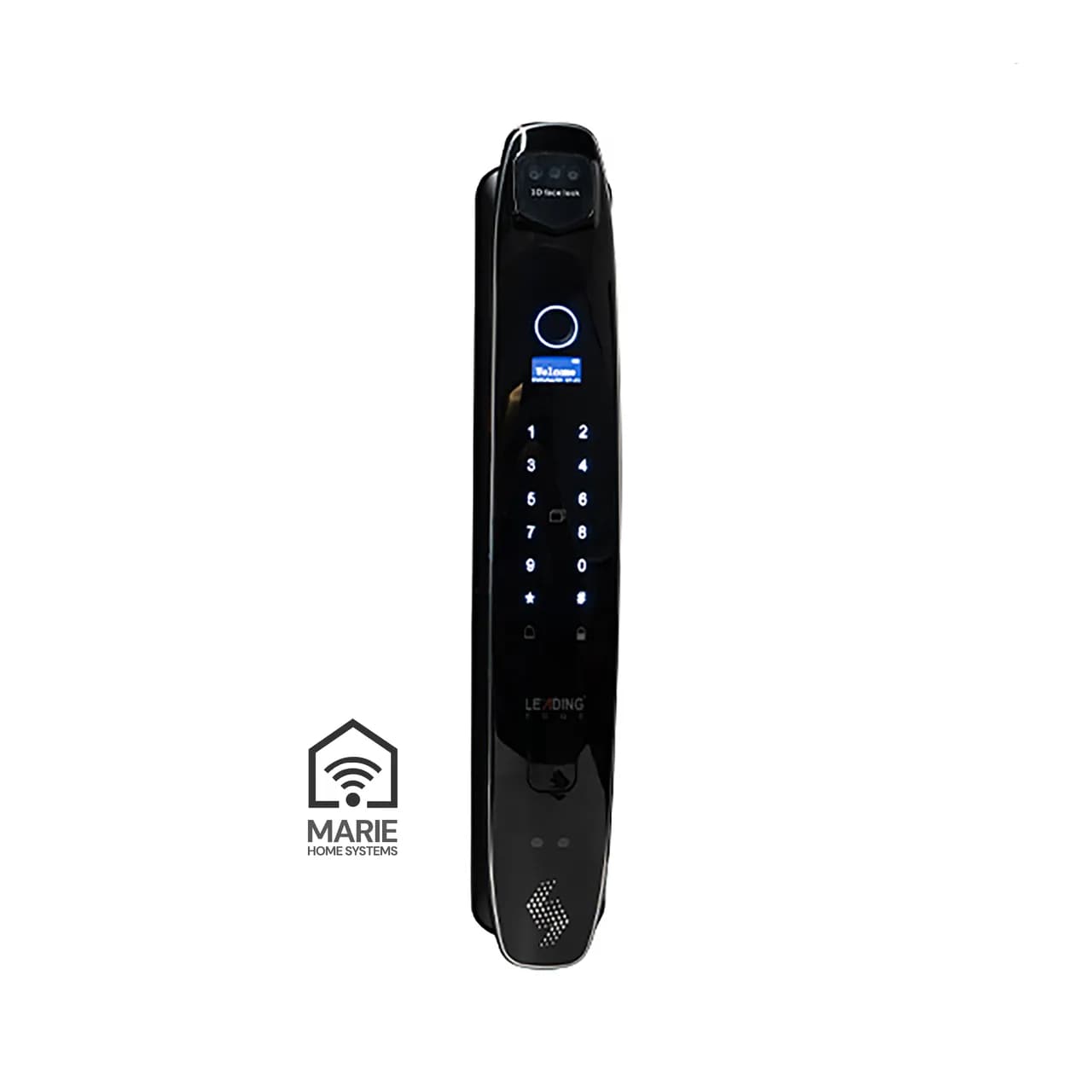 Smart Locks X73 - an advanced AI-powered smart door lock that offers up to 10 keyless entry methods, including 3D face ID, palm recognition, and a built-in video intercom.
